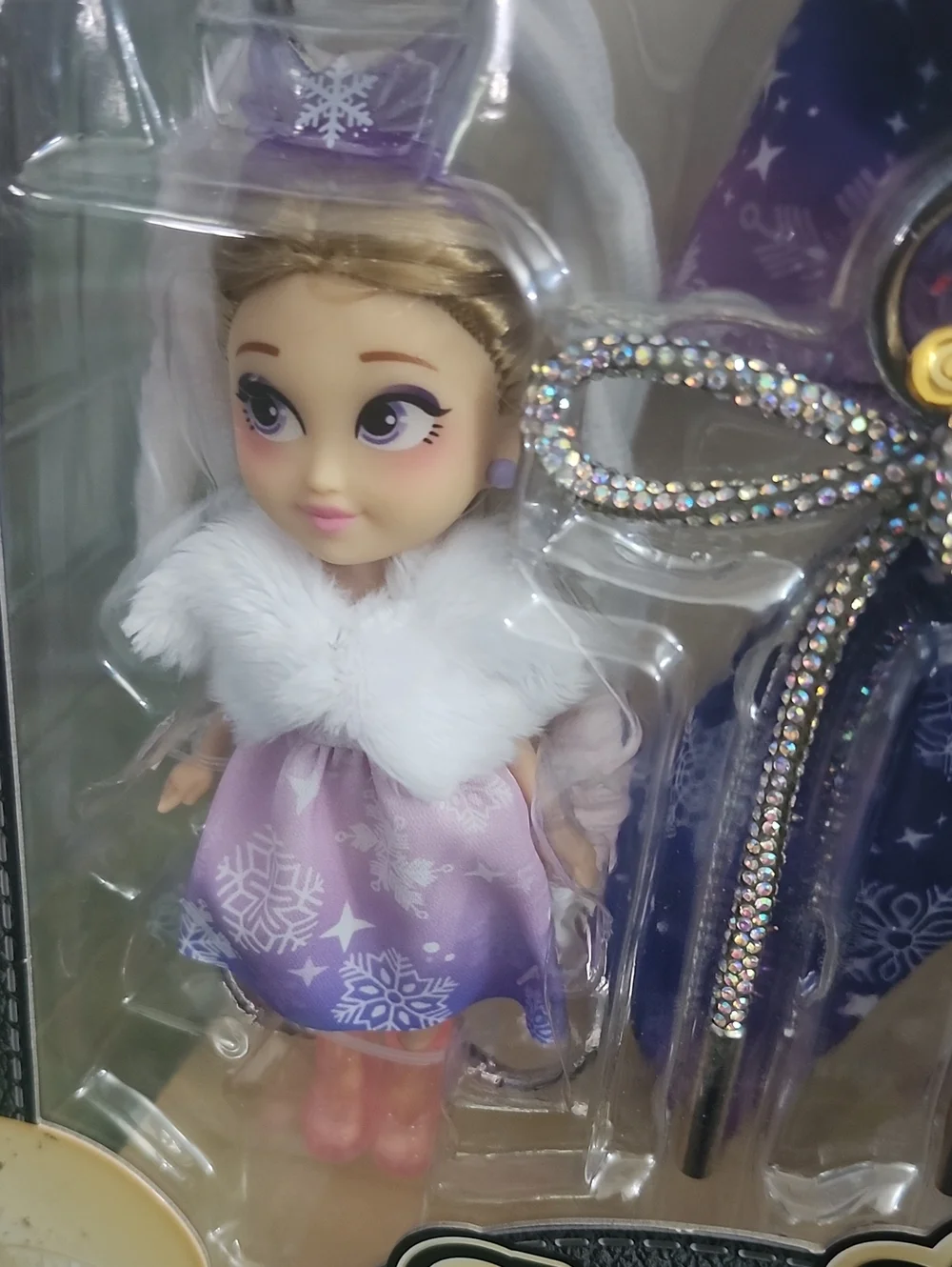 Charming Snow Princess Doll & Purple Bag Charms
